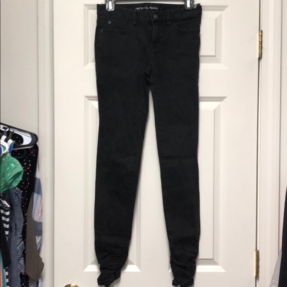 Michael Kors Ruched Ankle Jeans